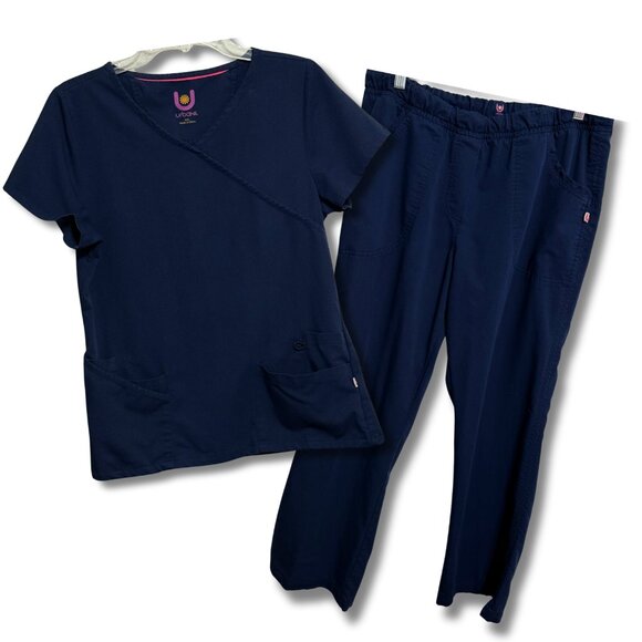 Urbane Womens Alexis Comfort Elastic Waist Scrub Pants - Size‎ Medium - Picture 6 of 7